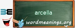 WordMeaning blackboard for arcella